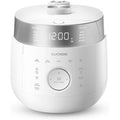 CUCKOO CRP-LHTR1009FW 10-Cup (Uncooked) / 20-Cup (Cooked) Induction Heating Twin Pressure Rice Cooker with Nonstick Inner Pot, 16 Menu Modes, 3 Voice Guide, Auto Clean (White)