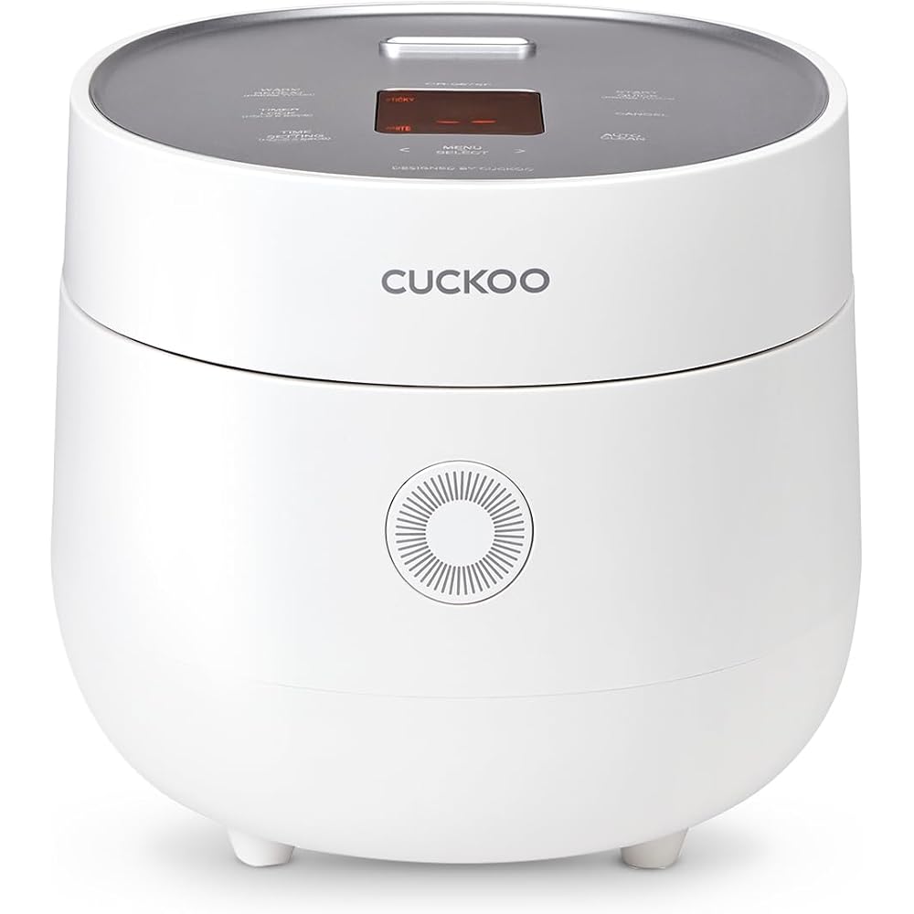 CUCKOO CR-0675FW 6-Cup (Uncooked) / 12-Cup (Cooked) Micom Rice Cooker with Nonstick Inner Pot, 13 Menu Modes, LCD Display, Fuzzy Logic Tech, Auto Clean (White)