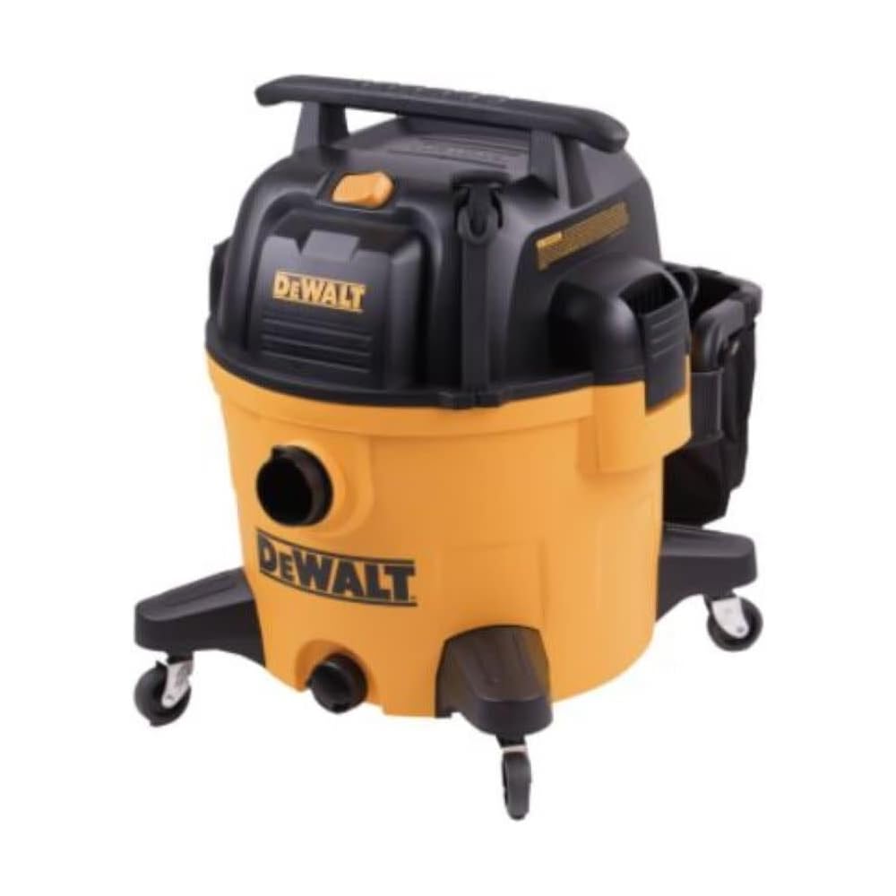 DEWALT Wet and Dry Vacuum 9 Gallon Poly Wet/Dry Vac Yellow Shop Vacuum 5 HP Strong Suction for Jobsite, Workshop 3 in 1 Multi Functions ModelDXV09P