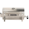 Masterbuilt Portable Propane Gas Grill with Folding Legs, Chrome-Coated Warming Rack and 288 Cooking Square Inches in Stainless Steel, Model MB20030819