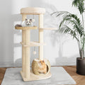 KAMABOKO Modern Cat Tree, 53" Tall Cat Trees for Indoor Cats w/Natural Sisal Scratching Posts, Hand-Woven Condo &amp; Top Perch, Cat Tree for Kittens Climb Play &amp; Rest