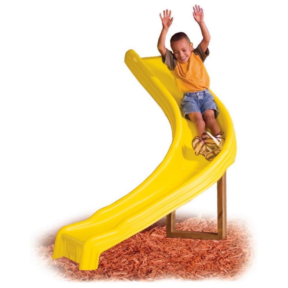 Swing-N-Slide Side Winder Slide, Yellow, 9+ ft