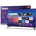 Roku Smart TV 2025 – 43-Inch Select Series, 4K HDR TV – RokuTV with Enhanced Voice Remote – Flat Screen LED Television with Wi-Fi for Streaming Live Local News, Sports, Family Entertainment