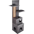 New Age Pet ECOFLEX Kitty Climber Cat Tree Gray, Eco-Friendly Wood Plastic Composite Moisture &amp; Odor Resistant, Easy Assembly &amp; Cleaning
