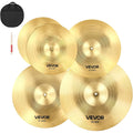 VEVOR Cymbal Pack, 5 Pieces Cymbals for Drum Set, Alloy Cymbals Drum Set Includes 14-inch Hi-Hats, 16-inch Crash, 18-inch Crash, 20-inch Ride, Drumsticks &amp; Cymbal Bag, Alloy Cymbal Pack for Drummer
