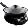 Nuwave Induction Wok, 3 Wattages 600, 900 &amp; 1500, Precise Temp Controls from 100°F to 575°F in 5°F, Infuse Complex Charred Aroma &amp; Flavor, Authentic 14-inch Carbon Steel Wok Included, Wok Hei