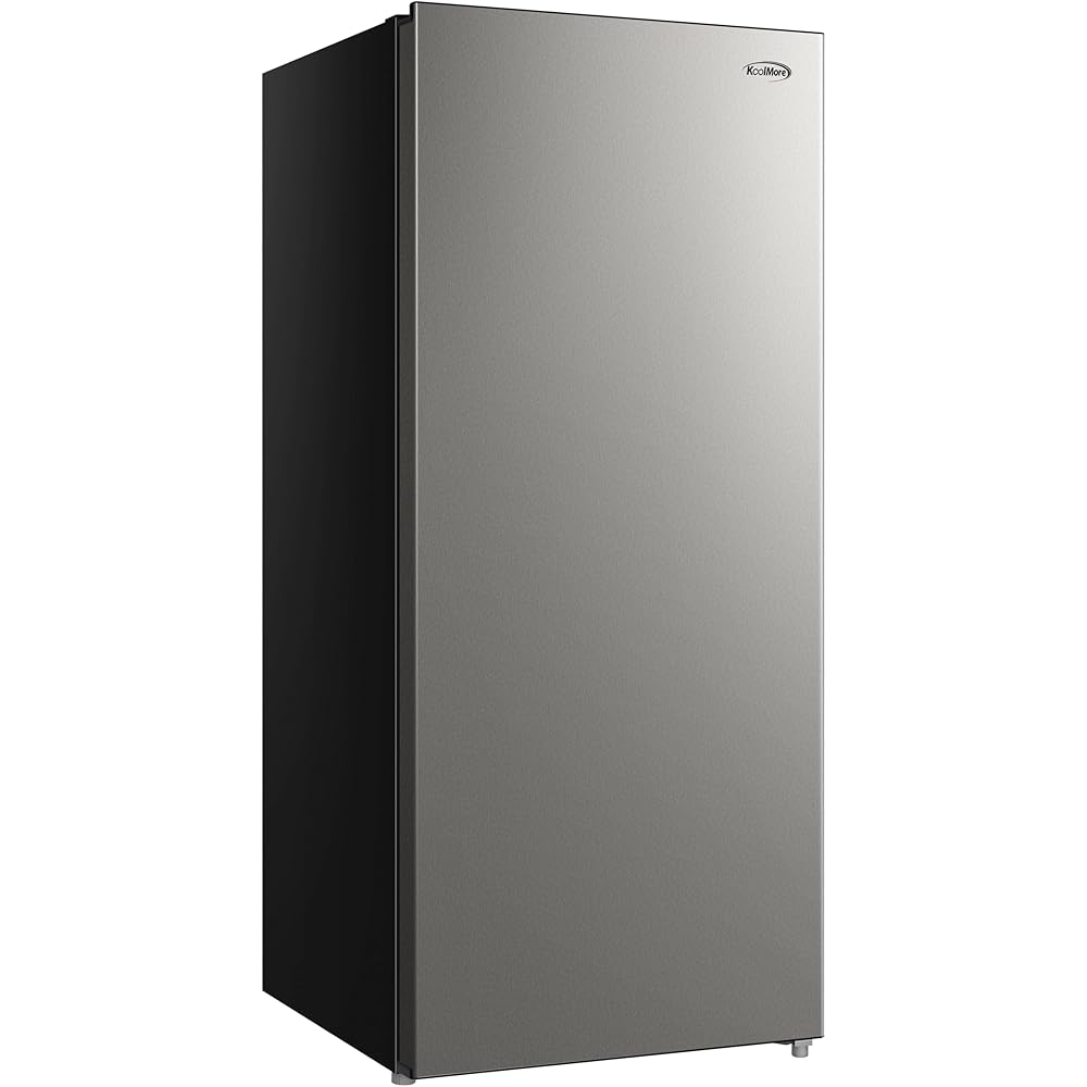 KoolMore KM-RUF-7S-SS 7 Cu. Ft. Garage Ready Convertible Upright Manual Defrost Freezer/Refrigerator in Stainless Steel