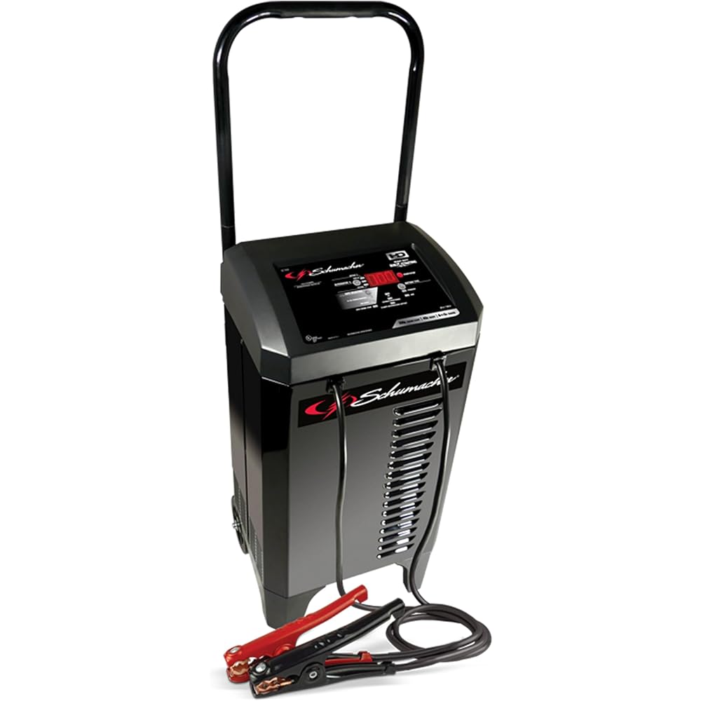 Schumacher Electric Wheeled 6A Car Battery Charger and 200A Engine Starter, 6-in-1 Solution, Battery Maintainer, 40A Boost, SC1309, for 6V/12V Power Sport, Automotive, and Marine Batteries