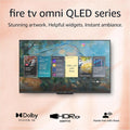 Fire TV 43" Omni QLED Series 4K UHD smart TV, Dolby Vision IQ, Fire TV Ambient Experience, hands-free with Alexa